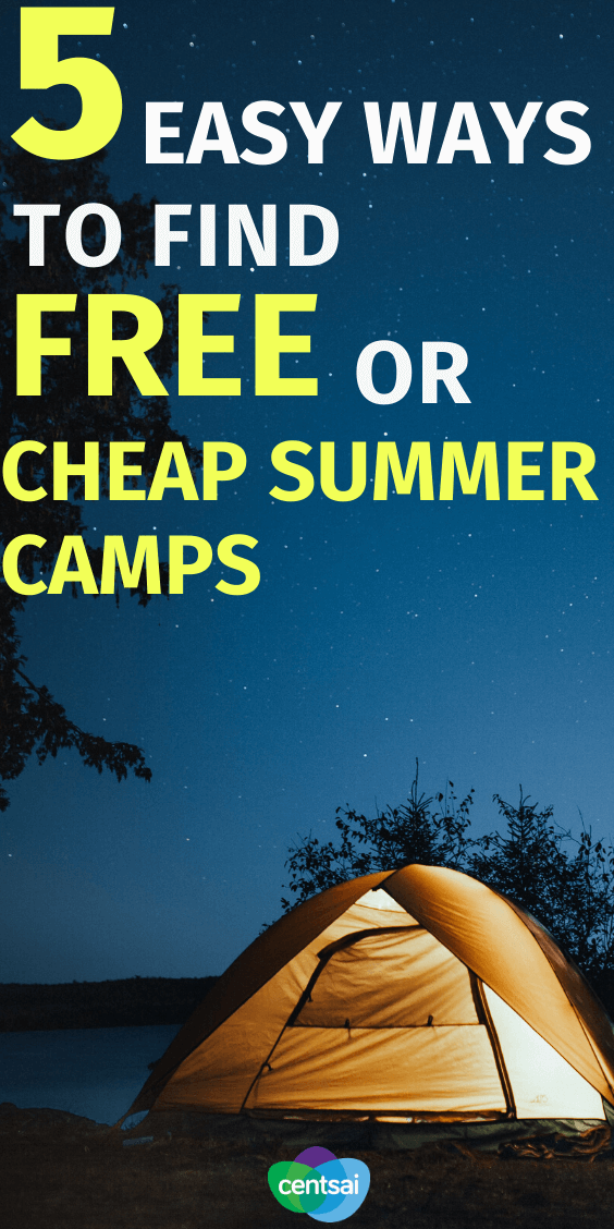 Do you ever find yourself looking for affordable summer camps, only to find that most places cost an arm and a leg? Never fear — we've got some tricks up our sleeve. Check out these tips and ways to find cheap summer camps. Some are even free. #savingtips #CentSai #frugaltips #money #CentSai