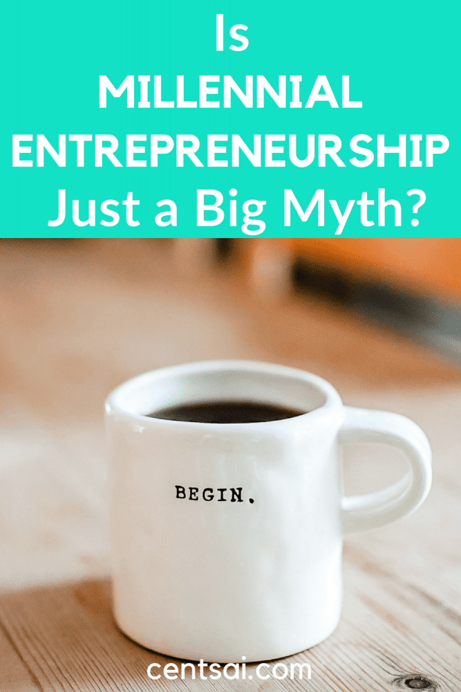 Is Millennial Entrepreneurship Just a Big Myth? There are so many amazing stories about millennial entrepreneurs, but how does the generation really feel about entrepreneurship? The data may surprise you. #millennialentrepreneurs #entrepreneurship #entrepreneurshipideas