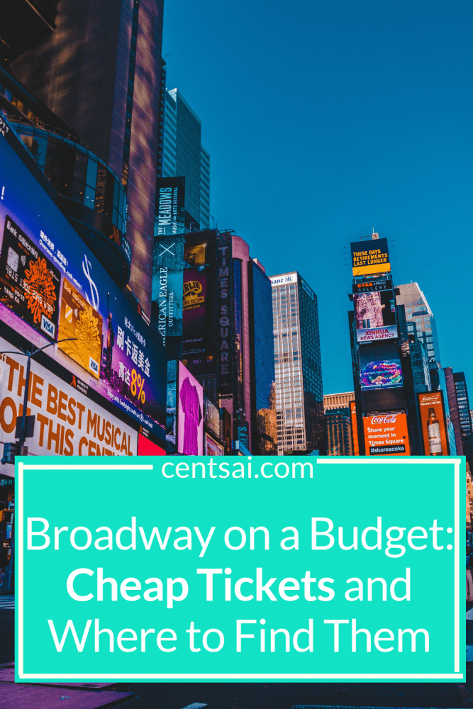Broadway on a Budget: Cheap Tickets and Where to Find Them. Are you just dying to see Hamilton, but don't know how you'll afford it? Check out our guide and learn how to get cheap Broadway tickets. #broadway #savingtips #lifestyleblog