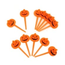 27 Cheap Halloween Party Ideas for Under $27: Pumpkin toppers