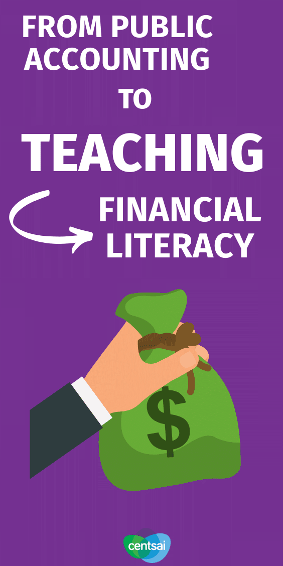 Learn how one CPA went from public accounting to starting a business and teaching financial literacy to millennials and college students. #CentSai #financialplanningforbeginners #financialplanning #entrepreneurmotivation #FinancialLiteracy #financialfreedom