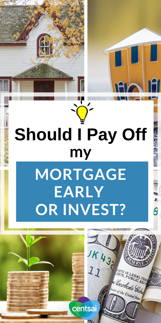 Many homeowners face a nagging question: Should I pay off my mortgage early or invest? Get answers and ideas from someone who's been there. #investment #CentSai #mortgage #financialtips