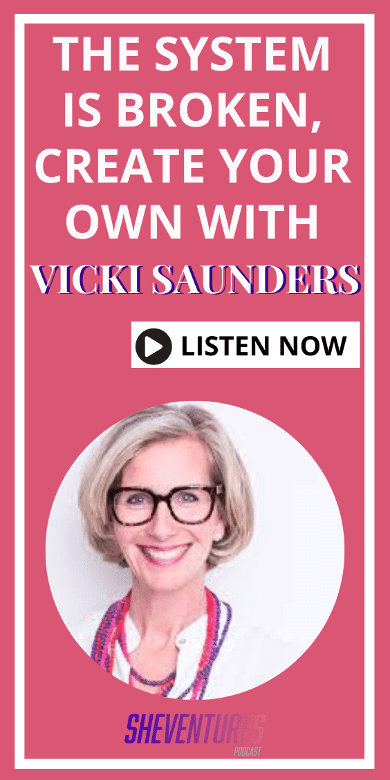 What if you could receive a 0 percent small business loan from a group of SheEOs? That’s what Vicki Saunders, has dedicated her life to. #CentSai #SheVenturesPod #podcast #entrepreneurwomen