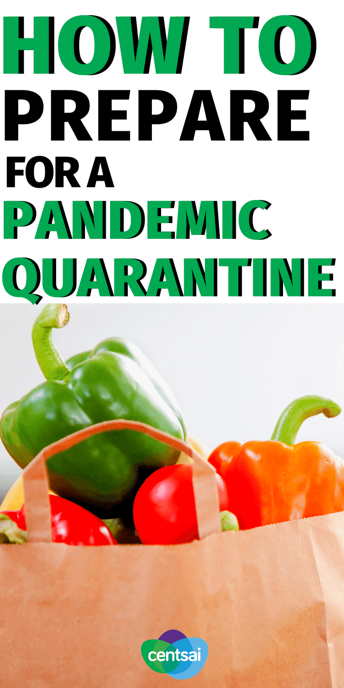 You don't want to be caught without essentials in a crisis, but panicking could do more harm than good. Learn how to prepare for a pandemic. #CentSai #savemoney #homequarantine #budget #saveongroceries